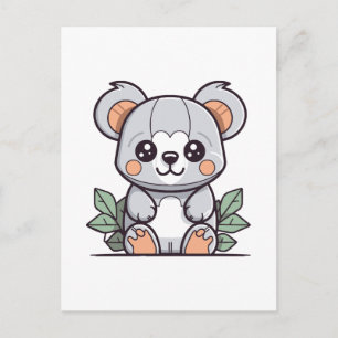 Carte Postale Création Kawaii Magic Koala Vector
