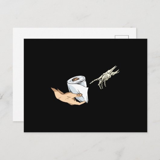 Carte Postale Creation of Adam Toilet Paper (Devant / Derrière)