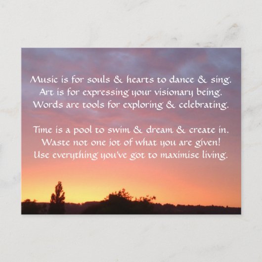 Carte Postale Créative 1g - Art & Motivation (Devant)