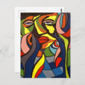 Carte postale Creative African Art (Devant / Derrière)