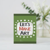 Carte postale créative d'art (Debout devant)