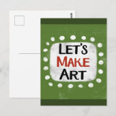 Carte postale créative d'art (Devant / Derrière)