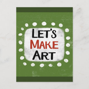 Carte postale créative d'art