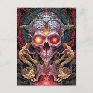 Carte Postale Créature Alien Surreal Horror Art