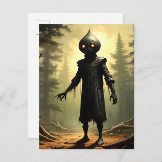 Carte Postale Créature Cryptide de Flatwoods Monster (Devant / Derrière)