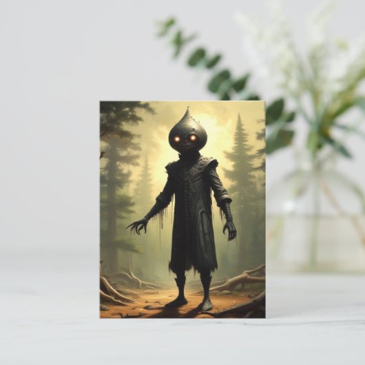 Carte Postale Créature Cryptide de Flatwoods Monster (Debout devant)