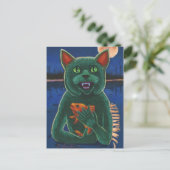 Carte Postale Créature de chat de la lagune noire (Debout devant)
