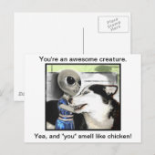 Carte Postale Créature géniale (Devant / Derrière)