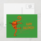Carte Postale Créature Halloween du Citrouille Galaxy (Devant / Derrière)