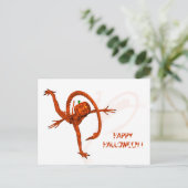 Carte Postale Créature Halloween du Citrouille Galaxy (Debout devant)