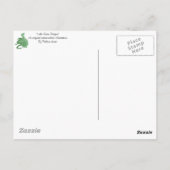 Carte Postale créature imaginaire mythique dragon vert mignon (Dos)