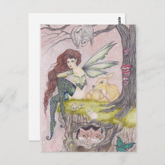 Carte Postale créatures curieuses (Devant / Derrière)