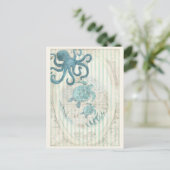 Carte Postale Créatures marines nautiques vintages (Debout devant)