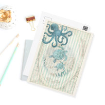 Créatures marines nautiques vintages