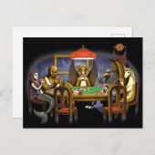 Carte Postale Créatures Mythiques Jouer Au Poker (Devant / Derrière)