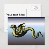 Carte Postale Créatures mythiques Serpents (Devant / Derrière)