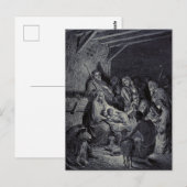 Carte Postale Crèche de Noël (Devant / Derrière)