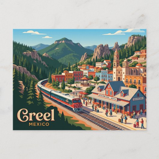 Carte Postale Creel Mexique (Devant)