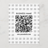 Carte Postale Créer instantanément du code QR scannable et du Mo (Devant)