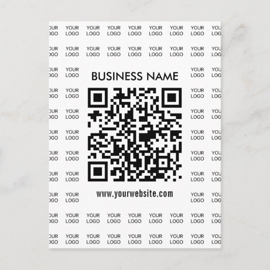 Carte Postale Créer instantanément du code QR scannable et du Mo (Devant)