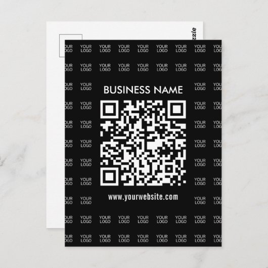 Carte Postale Créer instantanément du code QR scannable et du Mo (Devant / Derrière)