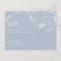 Créer ses propres Magnolias Bleu Dusty RSVP