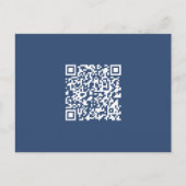 Carte Postale Créer un code QR analysable | Bleu de marine (Devant)