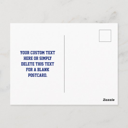 Carte Postale Créer un code QR analysable | Bleu marine (modifia (Dos)