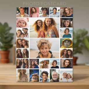 Carte Postale Créer un collage de photos personnalisé - 25 photo