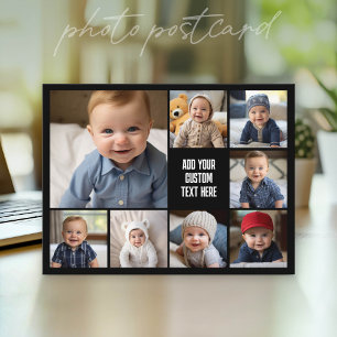 Carte Postale Créer un collage de photos personnalisé avec 8 pho
