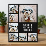 Carte Postale Créer un collage photo personnalisé avec 7 photos<br><div class="desc">Un simple collage photo avec une zone pour ajouter n'importe quel texte. Utilisez votre photo ou vos photos préférées pour faire un plaisir à garder à partager avec vos amis. Pour obtenir de meilleurs résultats, recadrez vos photos en carré avant de les télécharger. Vous pouvez également modifier la couleur et...</div>