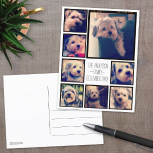 Carte Postale Créer un collage photo personnalisé avec 8 photos