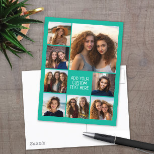 Carte Postale Créer un collage photo personnalisé avec 8 photos