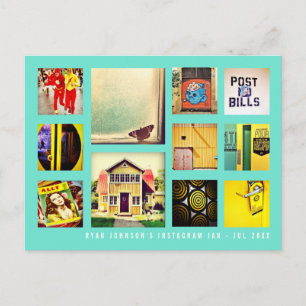 Carte Postale Créer votre propre Carré Instagram Photo Collage P