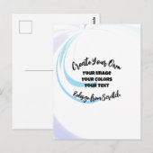 Carte Postale Créer votre propre Customisé (Devant / Derrière)