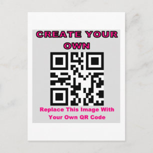 CARTE POSTALE CRÉER VOTRE PROPRE PRODUIT QR CODE