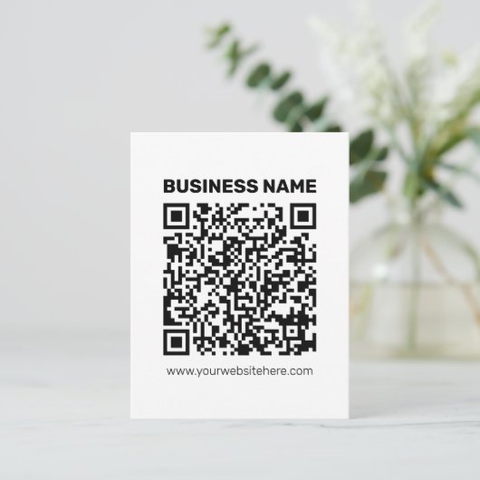 Carte Postale Créez instantanément un code QR pour n'importe que (Debout devant)
