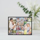 Carte Postale Créez vos propres angles ronds 12 Photo Collage (Debout devant)