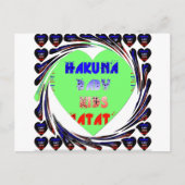 Carte Postale Créez vos propres coeurs lumineux conception bébé (Devant)