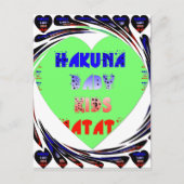 Carte Postale Créez vos propres coeurs lumineux conception bébé (Devant)