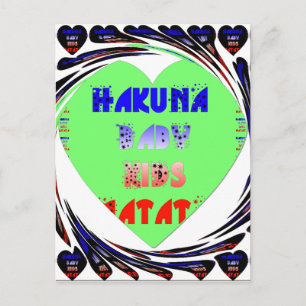 Carte Postale Créez vos propres coeurs lumineux conception bébé