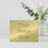 Carte Postale Créez vos propres Faux Metallic Antique laiton (Debout devant)