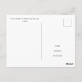 Carte Postale Créez vos propres photos de surlignements de kayak (Dos)