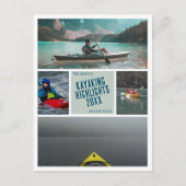 Carte Postale Créez vos propres photos de surlignements de kayak (Devant)