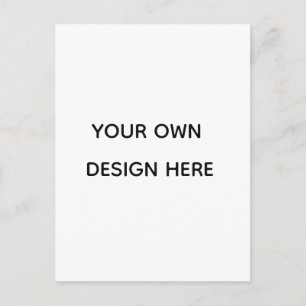 Carte Postale Créez votre design ici ajoutez votre texte logo ic