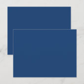 Carte Postale Créez votre propre bleu foncé simple (Devant / Derrière)