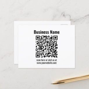 Carte Postale Créez votre propre code QR Transparent