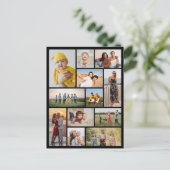 Carte Postale Créez Votre Propre Collage de 12 Photos (Debout devant)