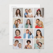 Carte Postale Créez Votre Propre Collage De 12 Photos (Devant / Derrière)