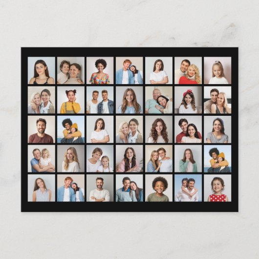 Carte Postale Créez votre propre collage de 35 photos (Devant)